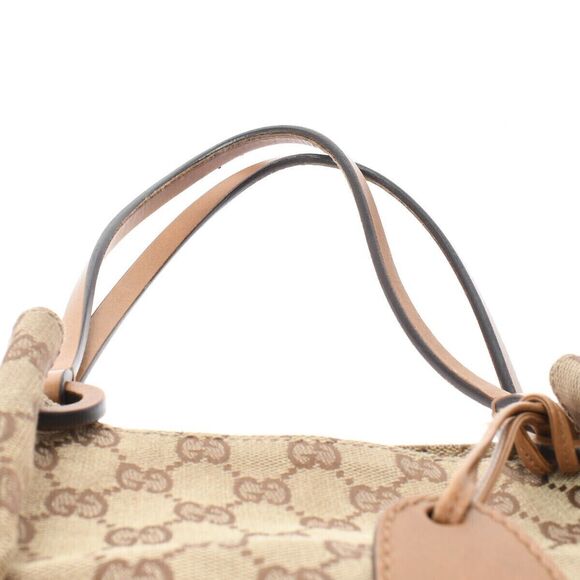 Authentic GUCCI Monogram Ring Canvas Leather Tote Bag - With Wallet & Tag - Picture 5 of 12